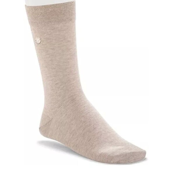 Birkenstock Accessories - Birkenstock Women's Basic Cotton Sole Sock - Beige Large 8-10